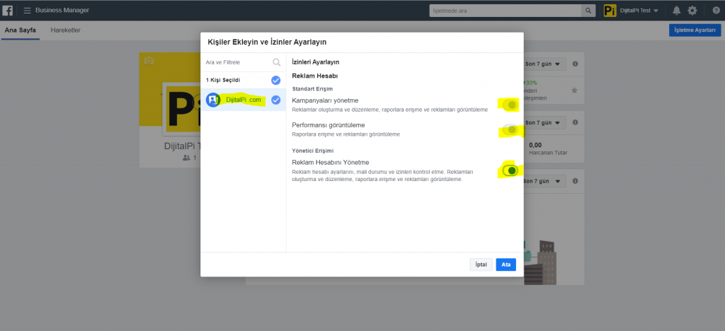 Facebook Business Manager Hesap Ayarları