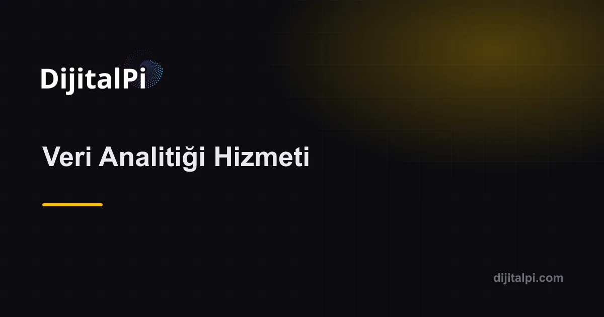 Veri Analitiği Hizmeti — Optimizasyon & Veri Analitiği
