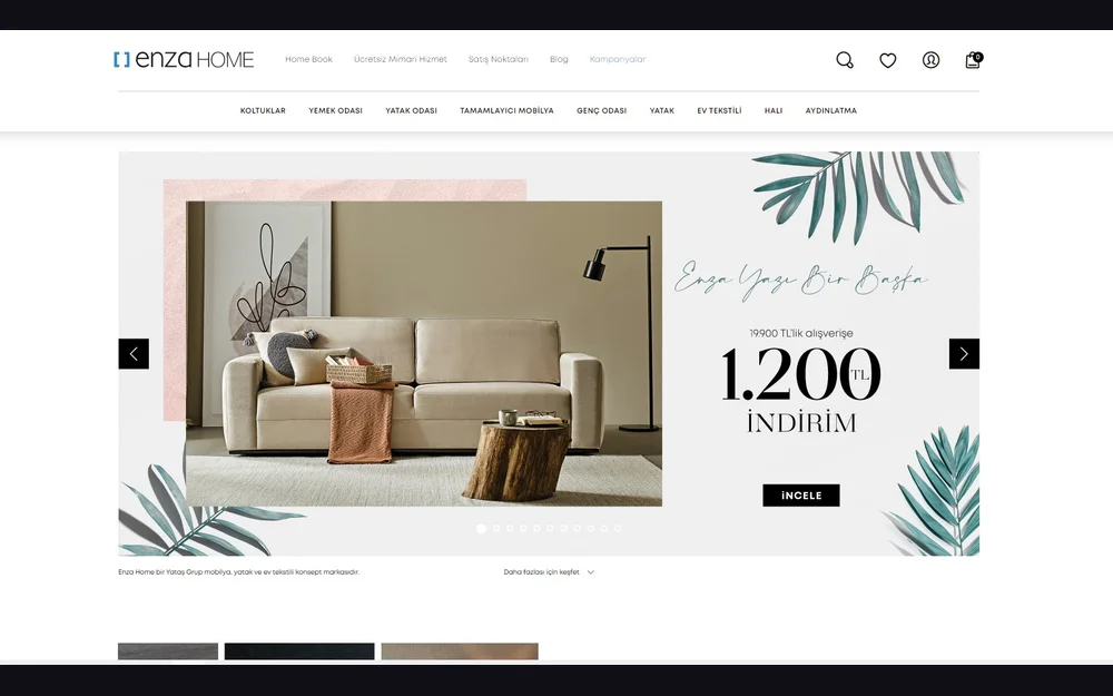 Enza Home web sitesi