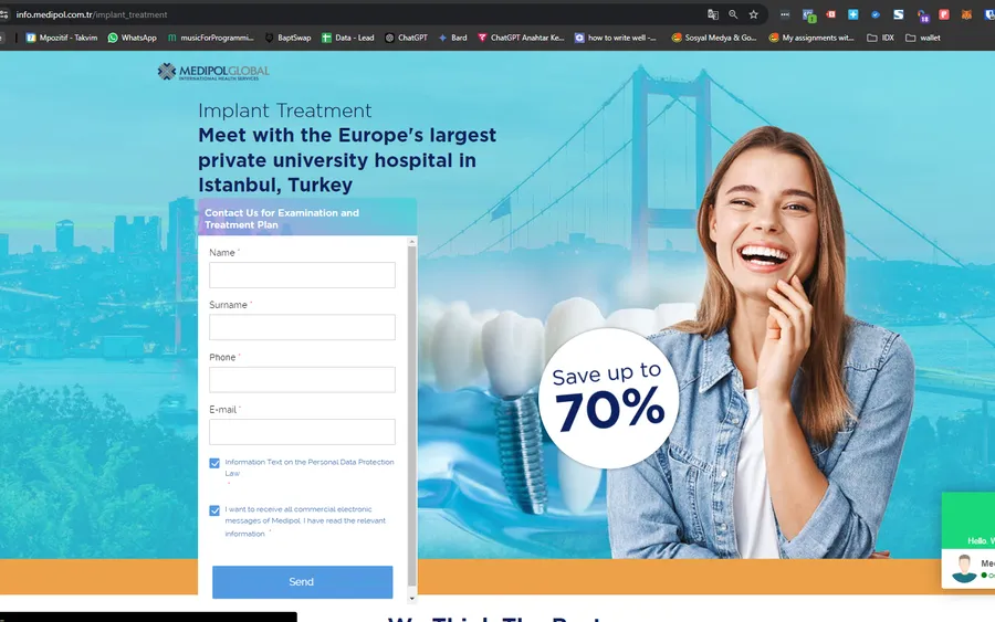 İmplant açılış sayfası