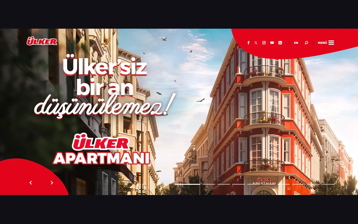 Ülker kurumsal sitesi · sonrası