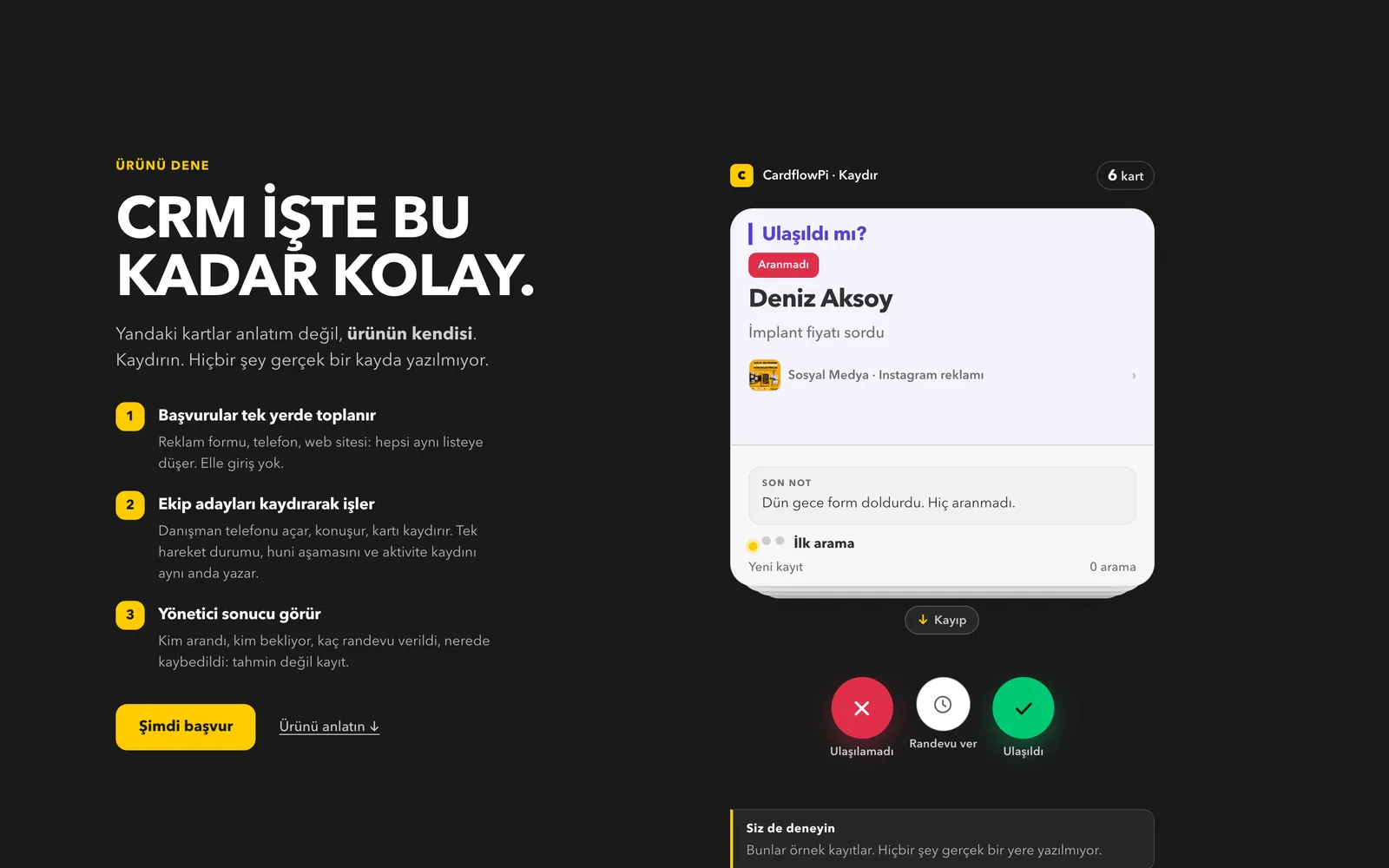 CardflowPi arayüzü