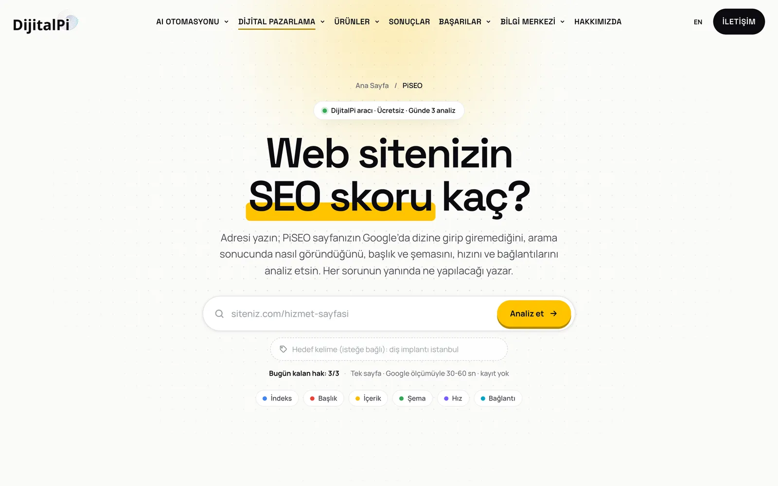 PiSEO ekranı