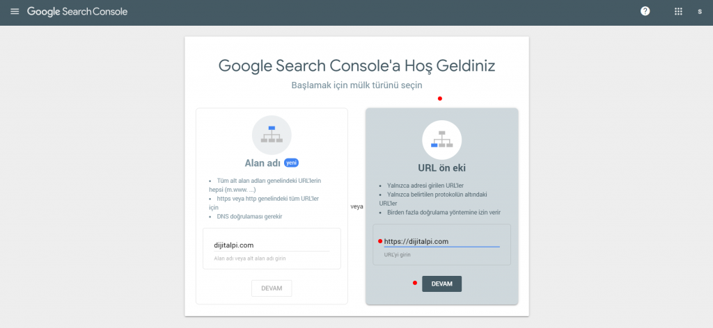 Google Search Console'a Kayıt Nasıl Yapılır | DijitalPi