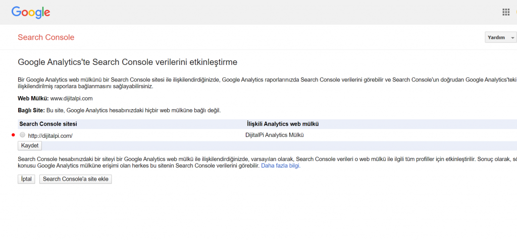 Google Analytics ve Search Console İlişkilendirme Nasıl Yapılır | DijitalPi