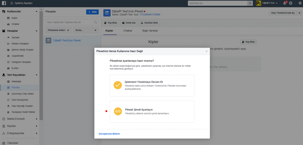Facebook Piksel Kodunu Ekleme Nasıl Yapılır? DijitalPi